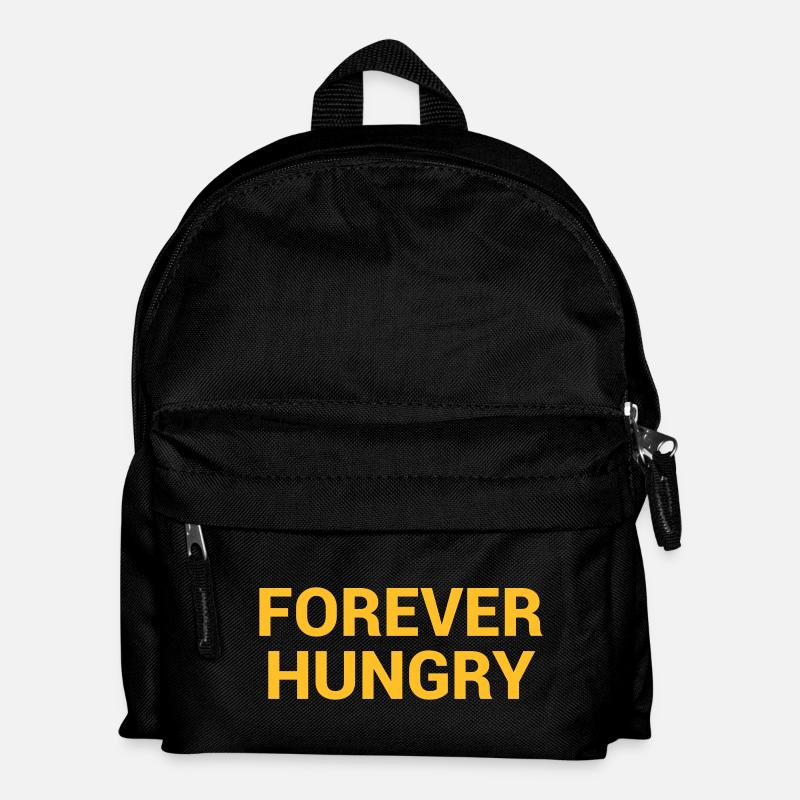 forever hungry - Kinder Rucksack - Schwarz