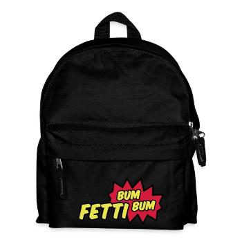 Fetti Bum Bum - Kinder Rucksack - Schwarz - Vorne