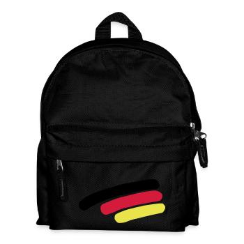 Drapeau de l'Allemagne - Sac à dos Enfant - noir - Devant