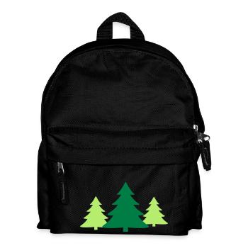 Christbaum, Gruppe - Kinder Rucksack - Schwarz - Vorne
