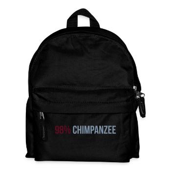 98 Percent Chimpanzee - Kids' Backpack - black - Front