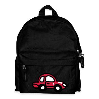 small car 3 - Kids' Backpack - black - Front