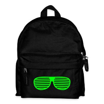 Brille - Kinder Rucksack - Schwarz - Vorne