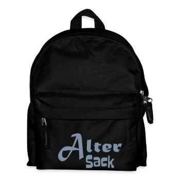 Alter Sack - Kinder Rucksack - Schwarz - Vorne