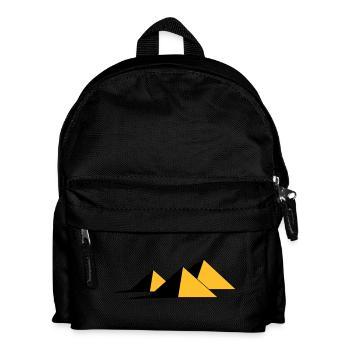 Pyramiden - Kinder Rucksack - Schwarz - Vorne