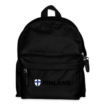 Drapeau national de la Finlande - Sac à dos Enfant - noir - Devant