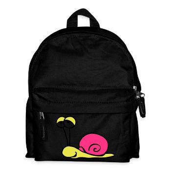 Schnecke 3c - Kinder Rucksack - Schwarz - Vorne
