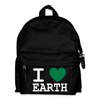 I *heart* earth - Kinder Rucksack - Schwarz - Vorne