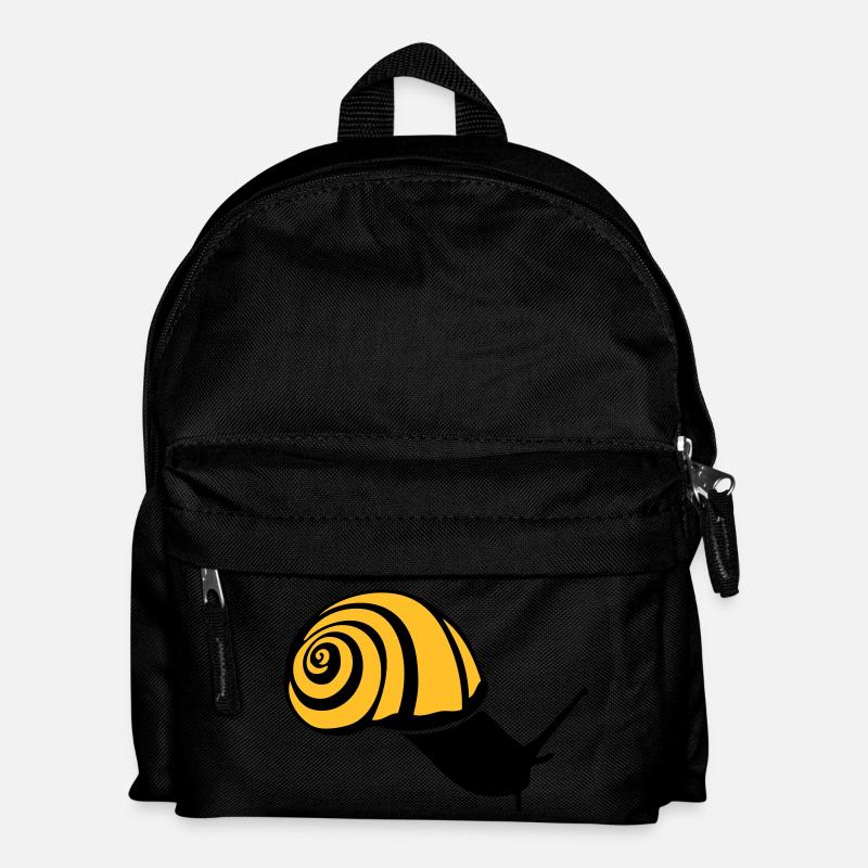 Schnecke Schnecke Schnecke schnecke lumaca2 - Kinder Rucksack - Schwarz