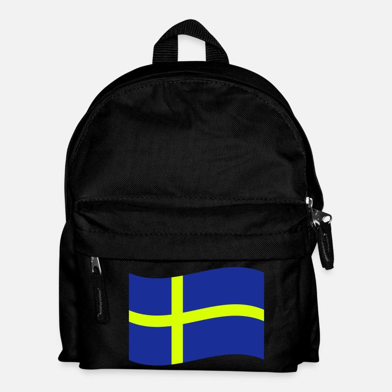 Schweden - Kinder Rucksack - Schwarz