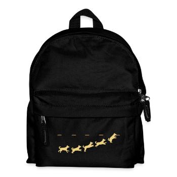 Frisbee dog - Kinder Rucksack - Schwarz - Vorne