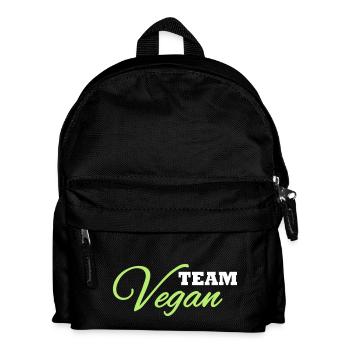 Team Vegan - Kinder Rucksack - Schwarz - Vorne