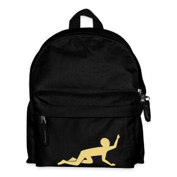 crawling_man - Kids' Backpack - black - Front