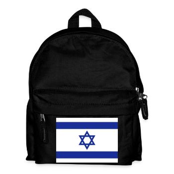 Flagge Israel / Israel Flagge - Kinder Rucksack - Schwarz - Vorne