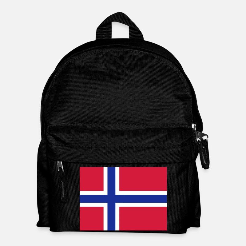 Norway flag - Kids' Backpack - black