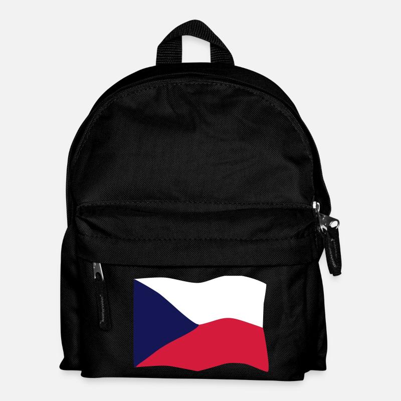 Czech Republic flag - Kids' Backpack - black