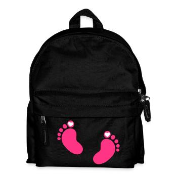 baby feet - Kids' Backpack - black - Front