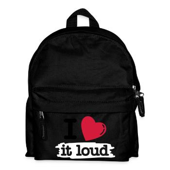 i love it loud - Sac à dos Enfant - noir - Devant