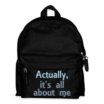 its all about me - Kids' Backpack - black - Front