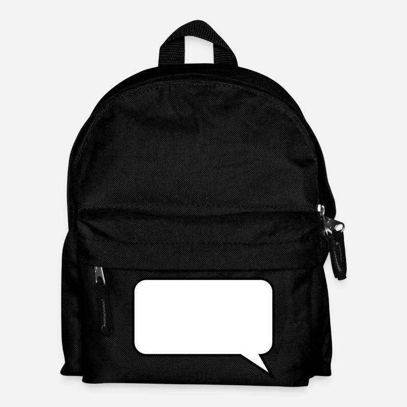 Ballon / / dessin animé / / dire / / déclaration - Sac à dos Enfant - noir