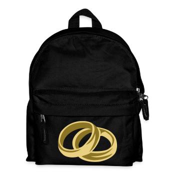 Alliances - Mariage - Sac à dos Enfant - noir - Devant