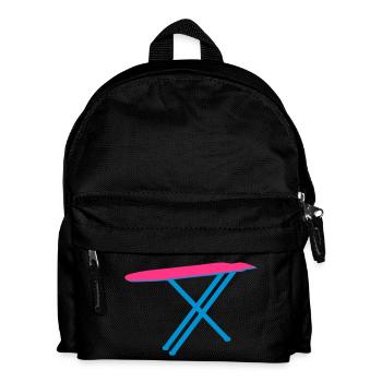 ironing board - Kids' Backpack - black - Front