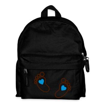 Baby feet - Kids' Backpack - black - Front