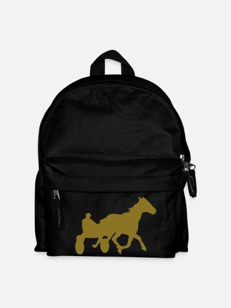 Pferderennen Pferderennen horse8 jocke - Kinder Rucksack - Schwarz