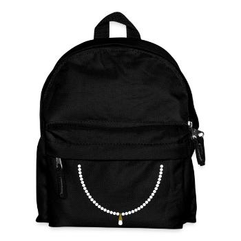 pearl _necklace_c1 - Kids' Backpack - black - Front