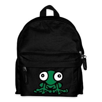 dessin rigolo grenouille mignon kawaii Fun comics - Sac à dos Enfant - noir - Devant
