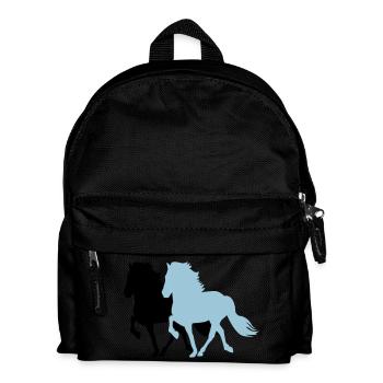 2 Tölter - Kinder Rucksack - Schwarz - Vorne