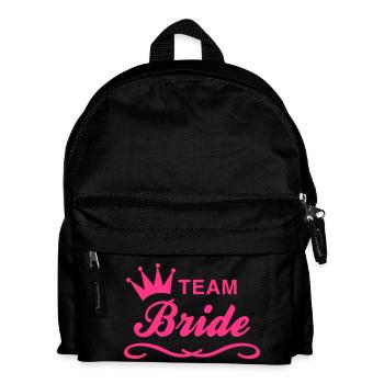 Team Bride - Kinder Rucksack - Schwarz - Vorne