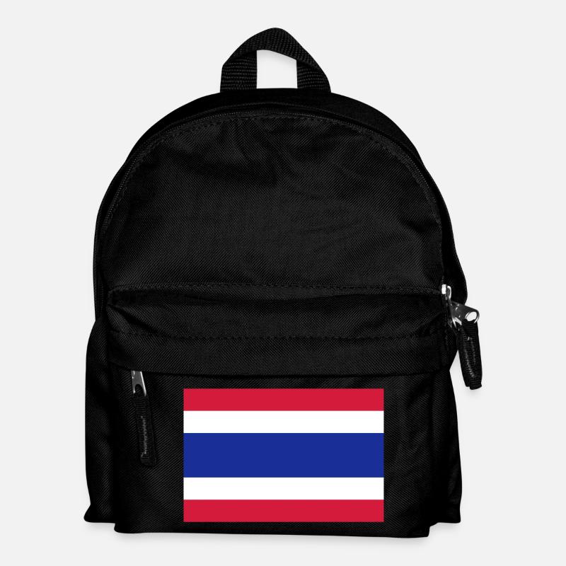 Nationalflagge von Thailand - Kinder Rucksack - Schwarz