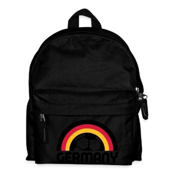 german rainbow soccer - Kinder Rucksack - Schwarz - Vorne