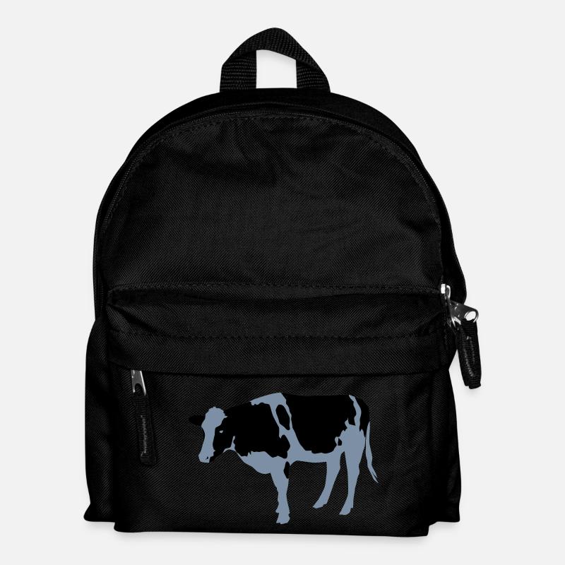 cow - Kinder Rucksack - Schwarz