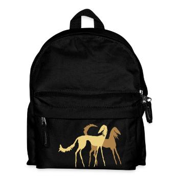 Zwei Salukis - Kinder Rucksack - Schwarz - Vorne