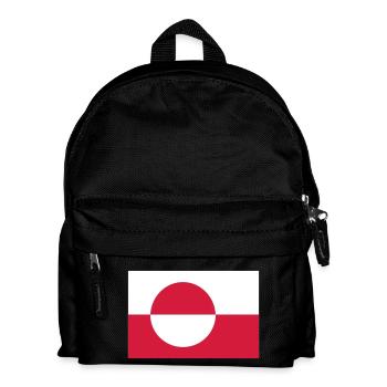 Grönland - Kinder Rucksack - Schwarz - Vorne