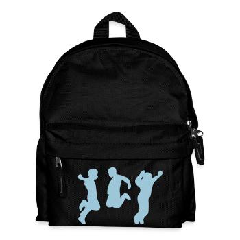 menschenspringen - Kinder Rucksack - Schwarz - Vorne
