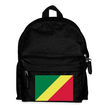 drapeau Congo Brazzaville - Sac à dos Enfant - noir - Devant