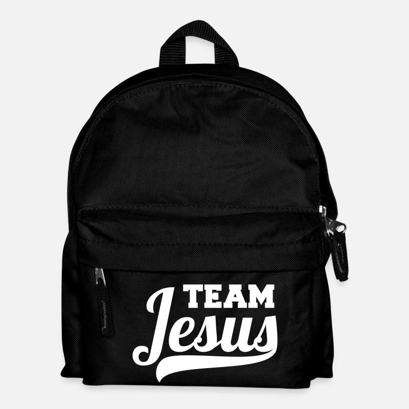 Team Jesus witziges Geschenk für Christen - Kinder Rucksack - Schwarz