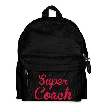 Coach / Trainer / Sport / Coaching / Zug / Manager - Kinder Rucksack - Schwarz - Vorne
