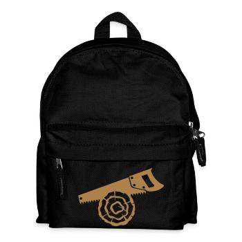 scie bois buche branche 1 - Sac à dos Enfant - noir - Devant