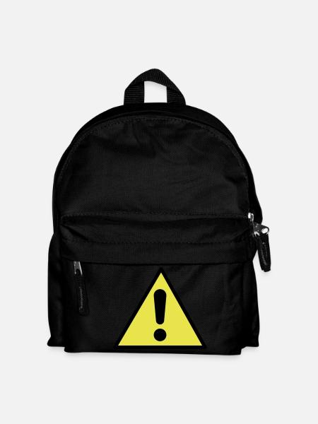 achtung - Kinder Rucksack - Schwarz