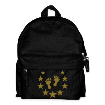 baby feet deluxe - Kids' Backpack - black - Front