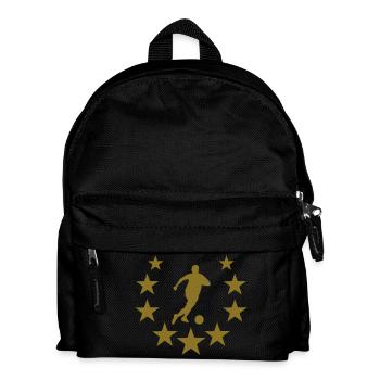 soccer football star - Kinder Rucksack - Schwarz - Vorne