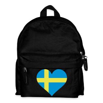 schweden herz - Kids' Backpack - black - Front