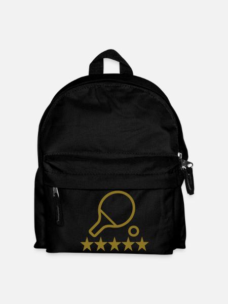Tischtennis - Kinder Rucksack - Schwarz
