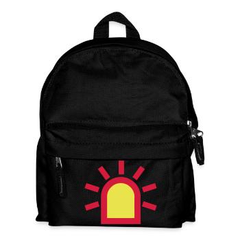 girophare gyrophare lumiere clignote 270 - Sac à dos Enfant - noir - Devant