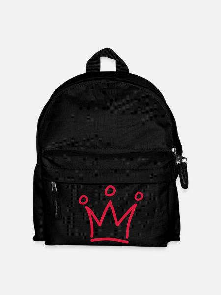 krone - Kinder Rucksack - Schwarz