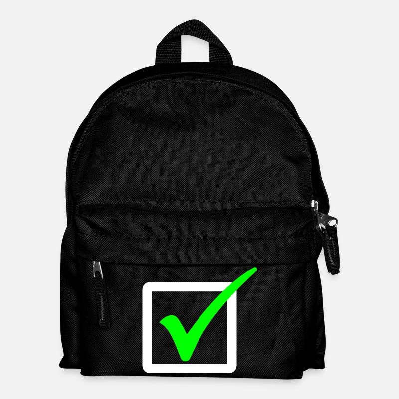Abgehakt / Haken / Richtig 2c - Kinder Rucksack - Schwarz
